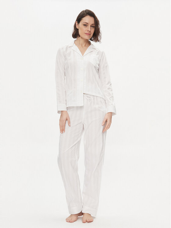 Lauren Ralph Lauren Piżama ILN92305 Biały Regular Fit