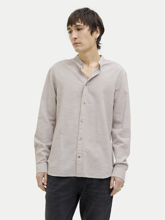 Jack & Jones Koszula Summer 12269319 Beżowy Comfort Fit
