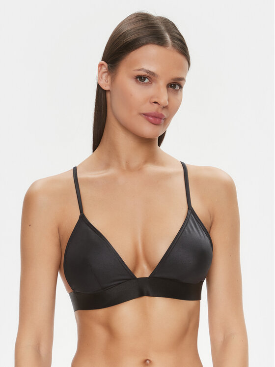 Calvin Klein Swimwear Góra od bikini KW0KW02281 Czarny