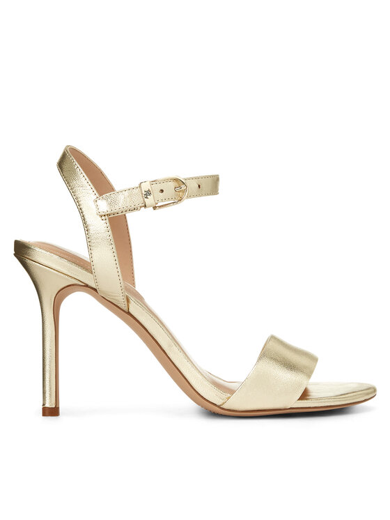 LAUREN RALPH LAUREN Sandały Gwen 802940587001 Złoty