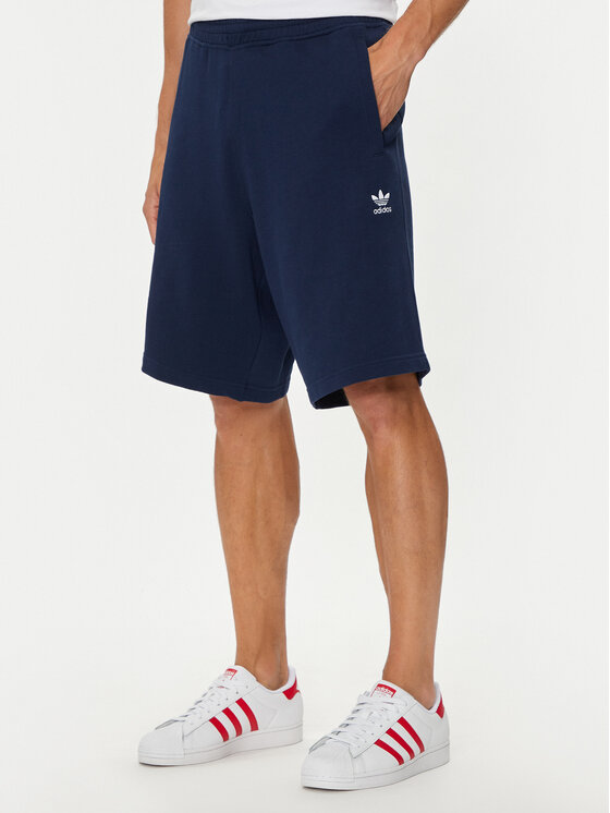 adidas Szorty sportowe Essentials Trefoil IY8521 Granatowy Regular Fit