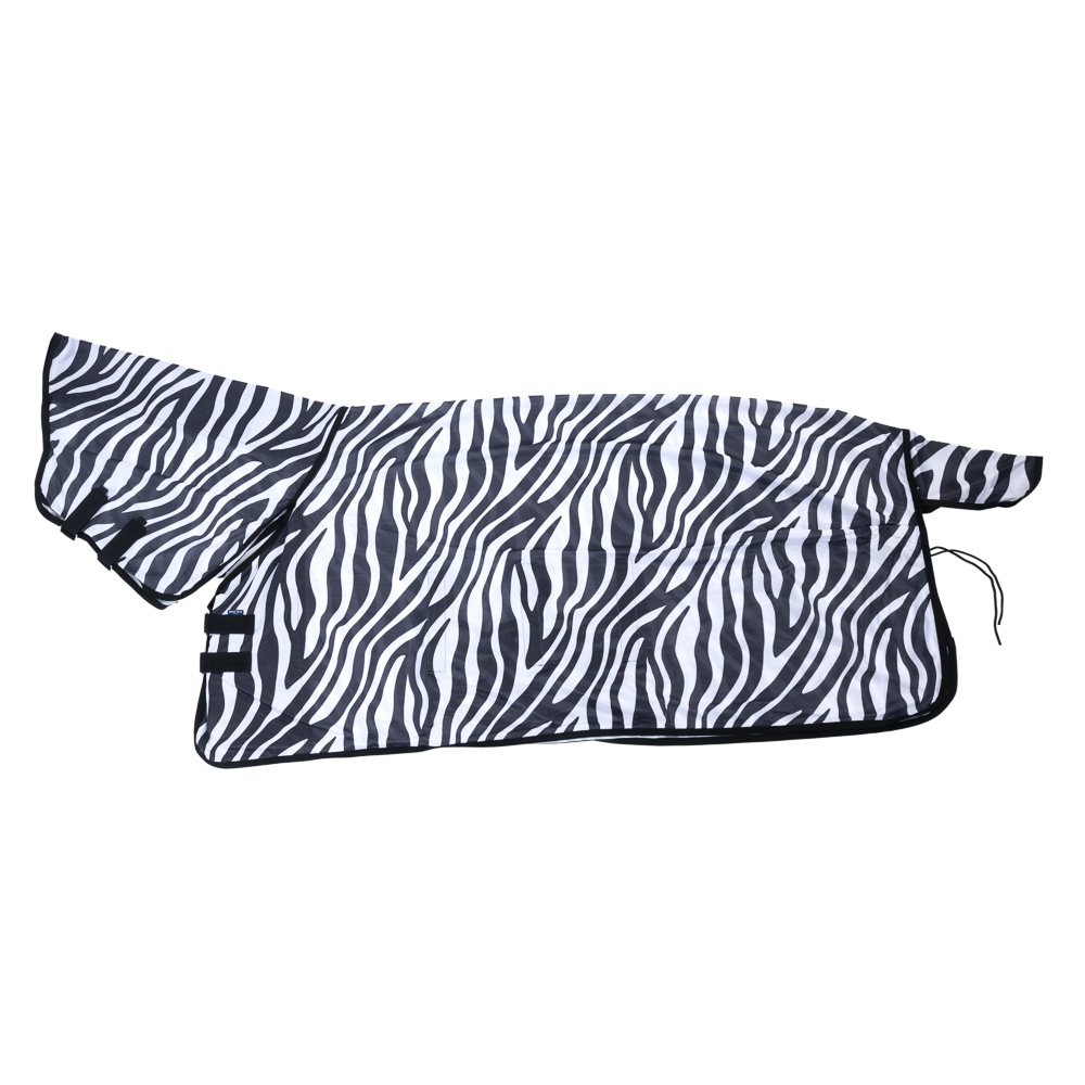 Nomad Tales derka ze stałą częścią szyjną przeciw muchom Zebra - Dł. grzbietu 135 cm