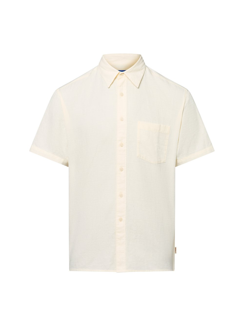 Jack & Jones Męska koszulka rekreacyjna z krótkim rękawem - Joralmeria Mężczyźni Regular Fit Bawełna biały, XXL
