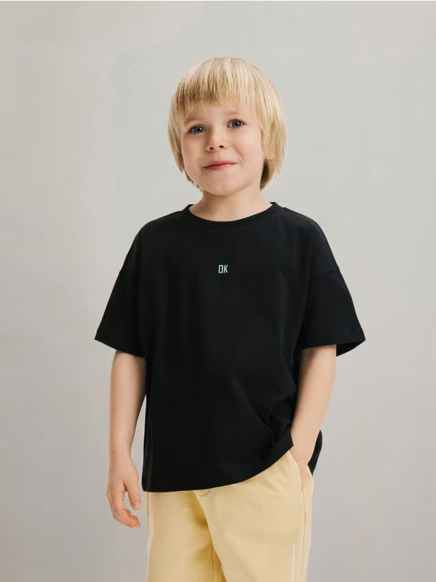 Reserved - Bawełniany t-shirt - czarny