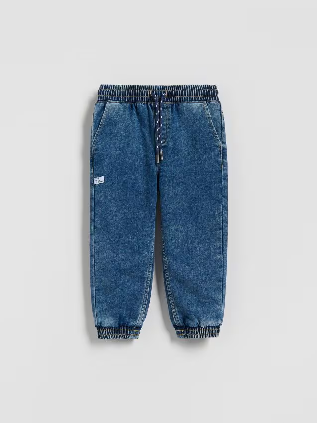 Reserved - Jeansy jogger - niebieski