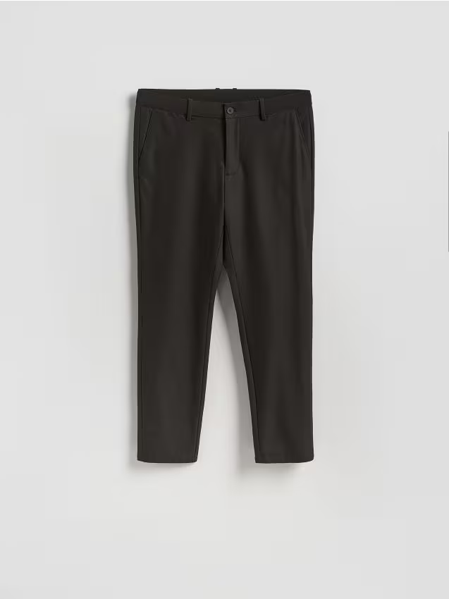 Reserved - Spodnie chino slim fit - ciemnobrązowy