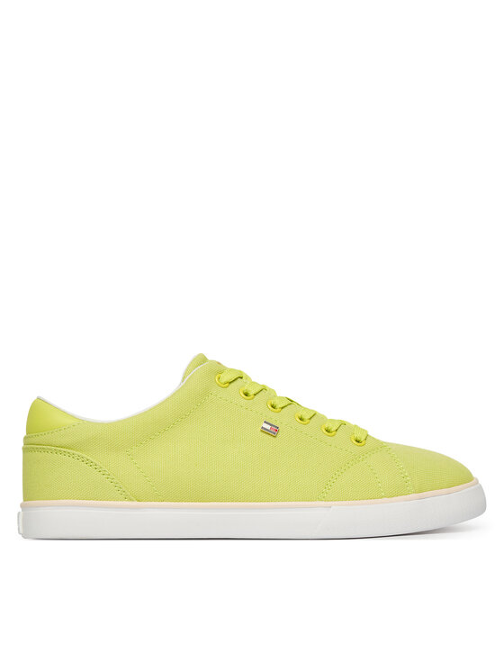 Tommy Hilfiger Tenisówki Th Low Profile Vulc Canvas FW0FW09102 Żółty