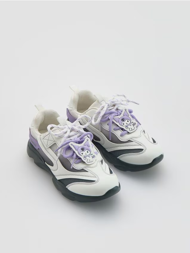 Reserved - Sneakersy Kuromi - jasnoszary