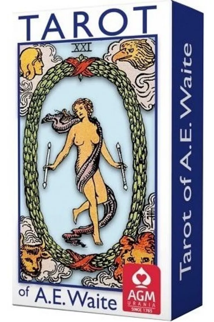 Tarot of Rider A.E. Waite Mini, niebieska edycja