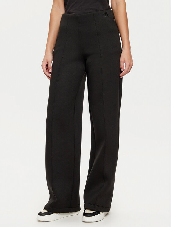 Calvin Klein Spodnie materiałowe K20K207947 Czarny Relaxed Fit