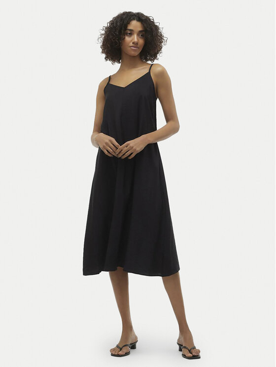Vero Moda Sukienka letnia Josie 10303398 Czarny Regular Fit