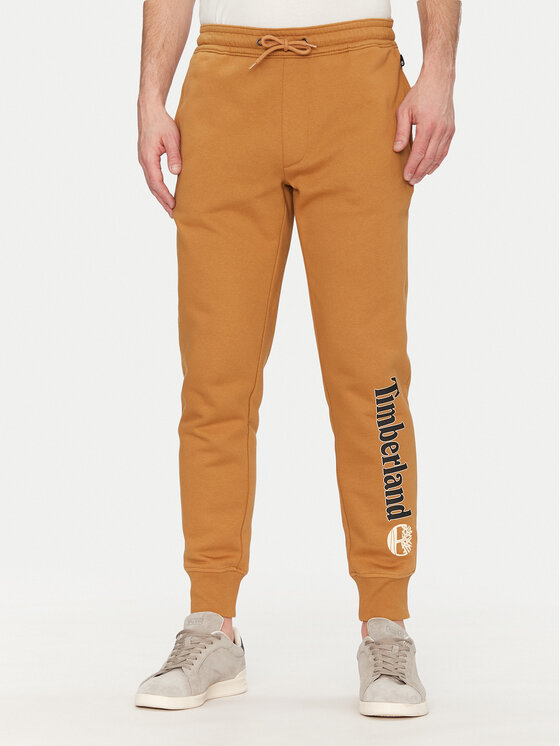 Timberland Spodnie dresowe TB0A5YFB Beżowy Regular Fit