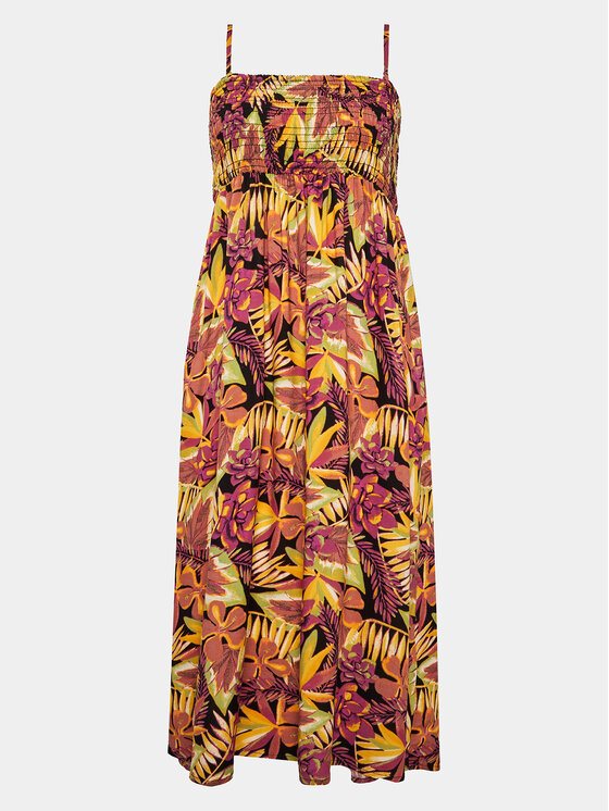 Roxy Sukienka letnia Remember Sun Wvsk ERJWK03146 Szary Slim Fit