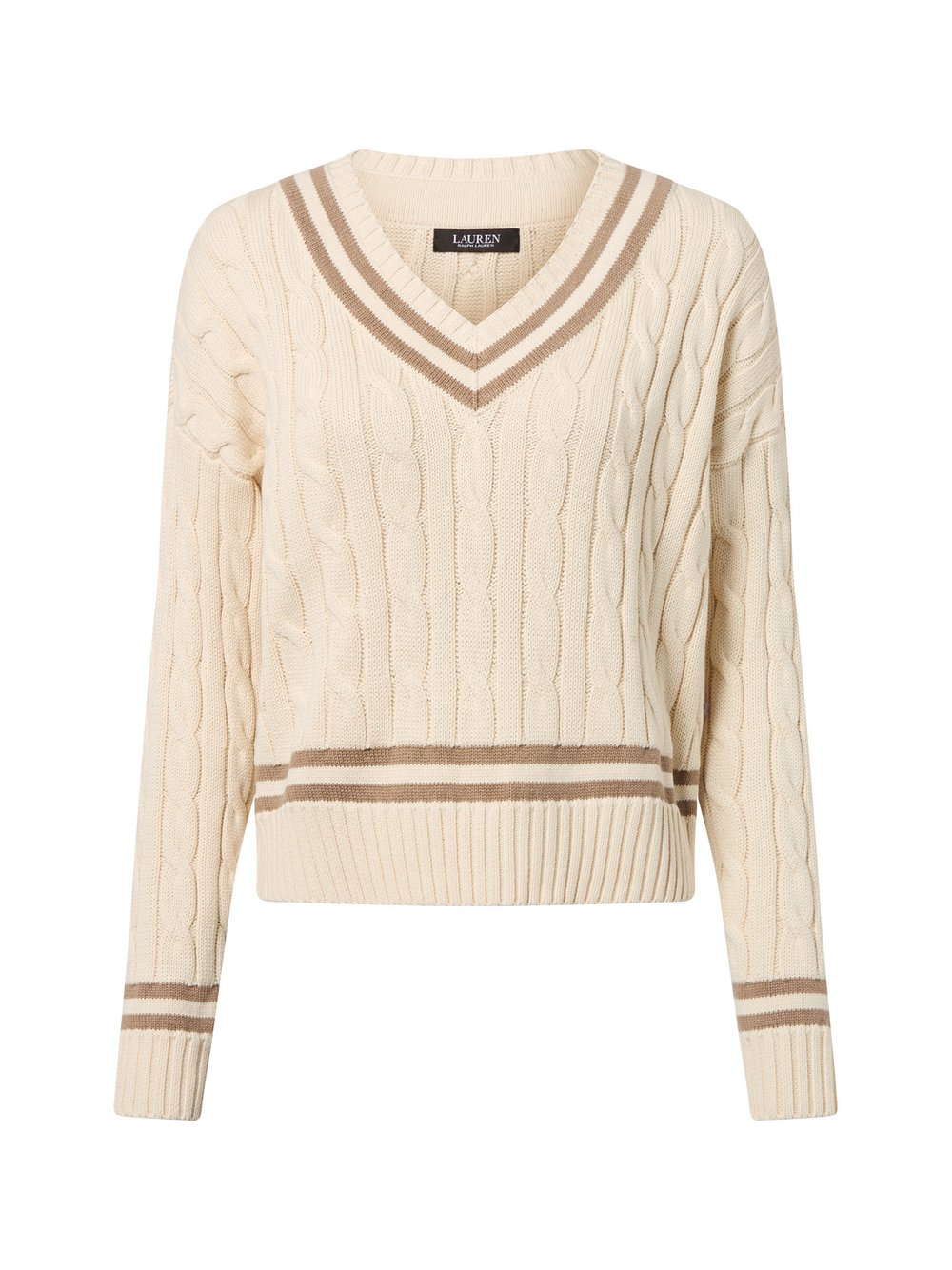Lauren Ralph Lauren Sweter damski Kobiety Bawełna biały, S