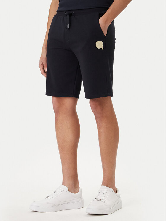 KARL LAGERFELD Szorty sportowe 705118 562900 Granatowy Loose Fit