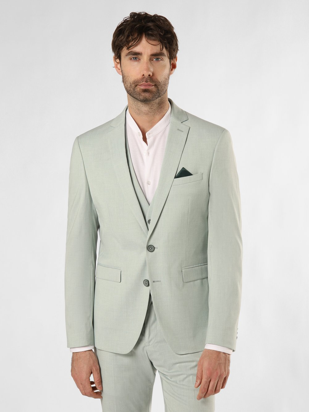 Finshley & Harding Męska kurtka modułowa - Oakland Mężczyźni Slim Fit zielony, 94