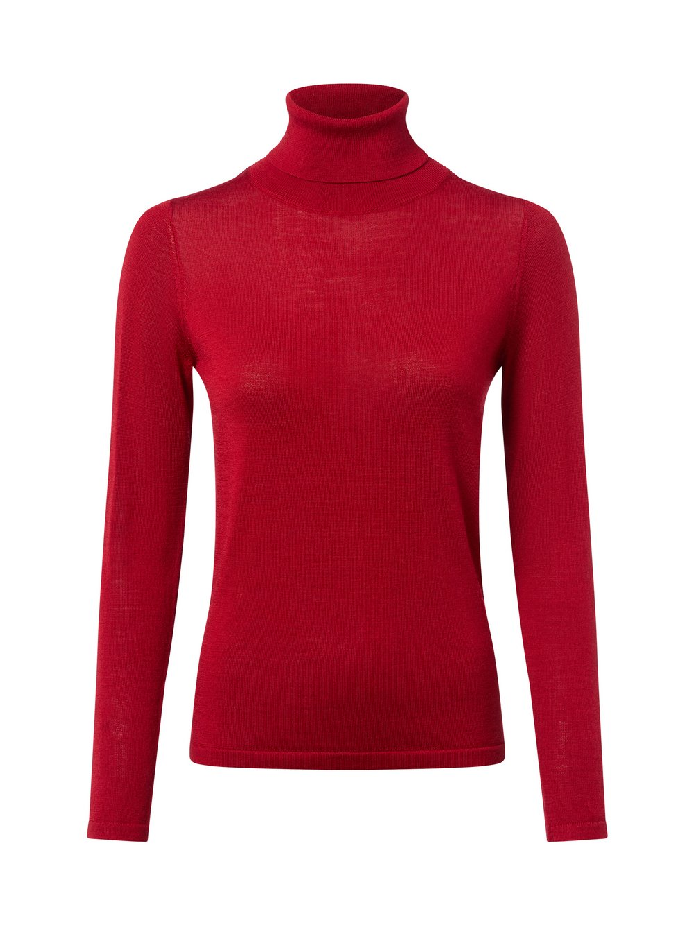 brookshire Damski sweter z golfem wykonany z wełny merynosów Kobiety drobna dzianina czerwony, XL