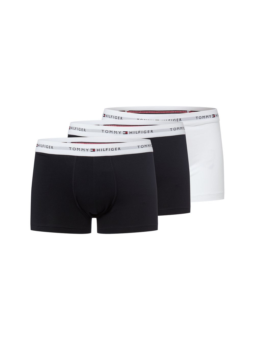Tommy Hilfiger Męskie kąpielówki w 3-paku Mężczyźni Bawełna niebieski, XL