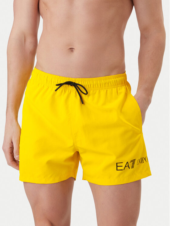 EA7 Emporio Armani Szorty kąpielowe 7M002000 AF13049 M2047 Żółty Regular Fit