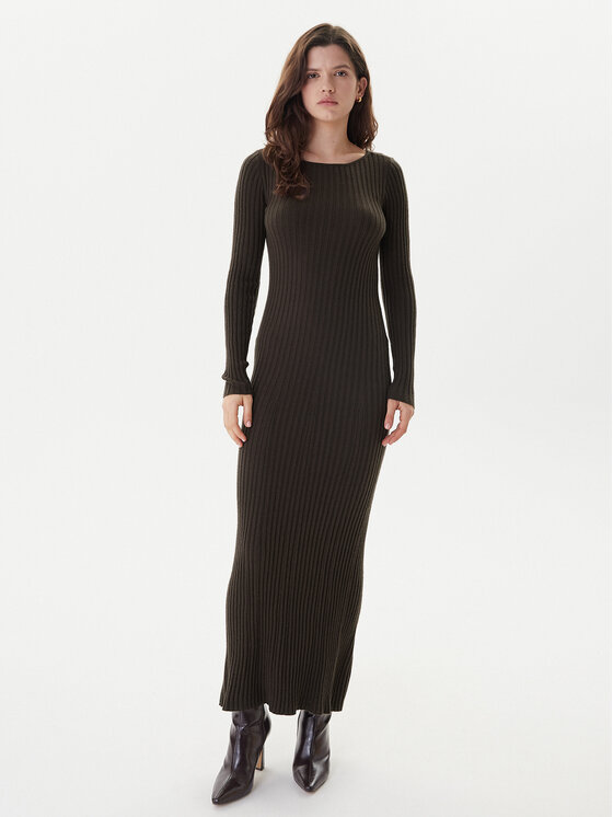 ONLY Sukienka dzianinowa Asta 15373788 Brązowy Regular Fit