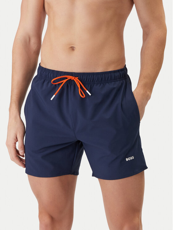 BOSS Szorty kąpielowe Tio 50491601 Granatowy Regular Fit