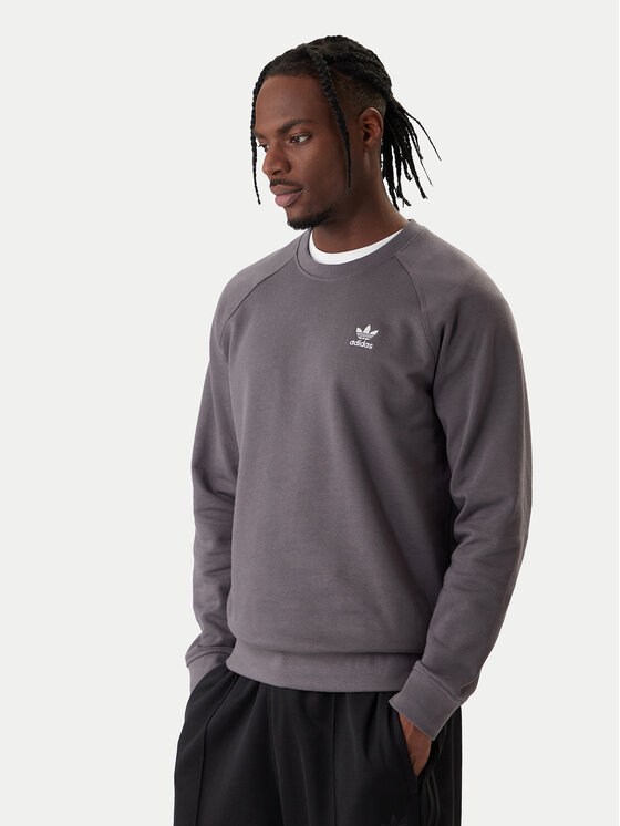 adidas Bluza Trefoil Essentials JW3598 Szary Regular Fit