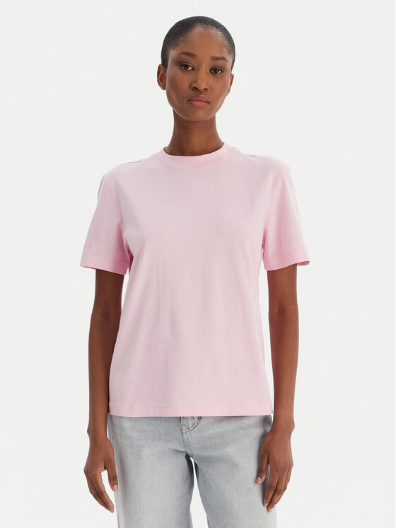 Calvin Klein T-Shirt 20s Classic Logo LV147C857G Różowy Regular Fit