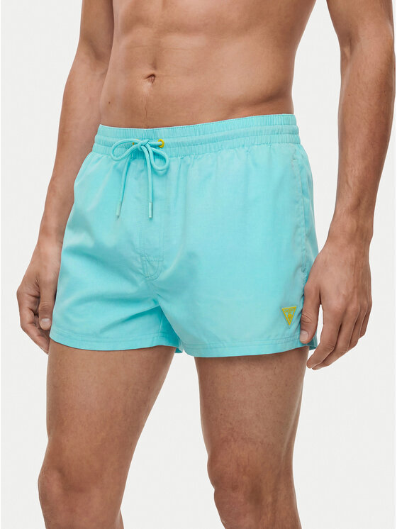 Guess Szorty kąpielowe F6GT25 WG282 SHORT Niebieski jasny Regular Fit