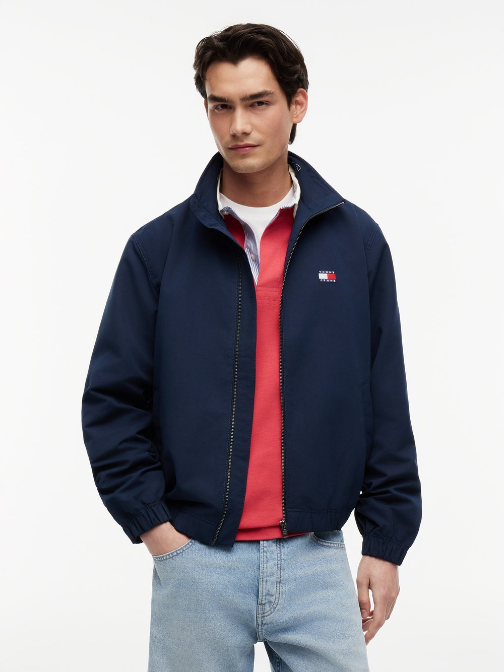 Tommy Jeans Męska kurtka przejściowa Mężczyźni niebieski, XXL