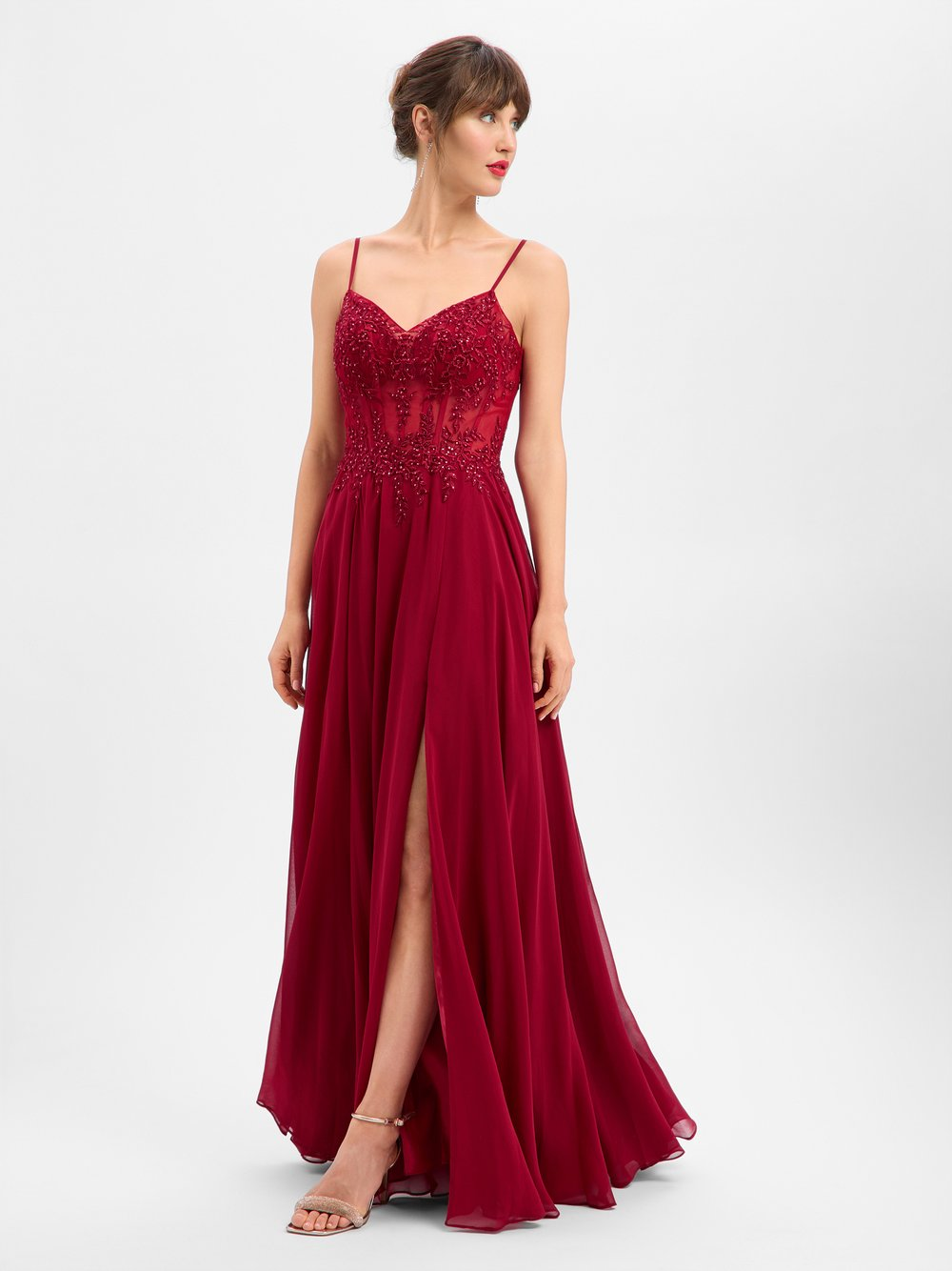 Luxuar Fashion Damska sukienka wieczorowa Kobiety czerwony, 44