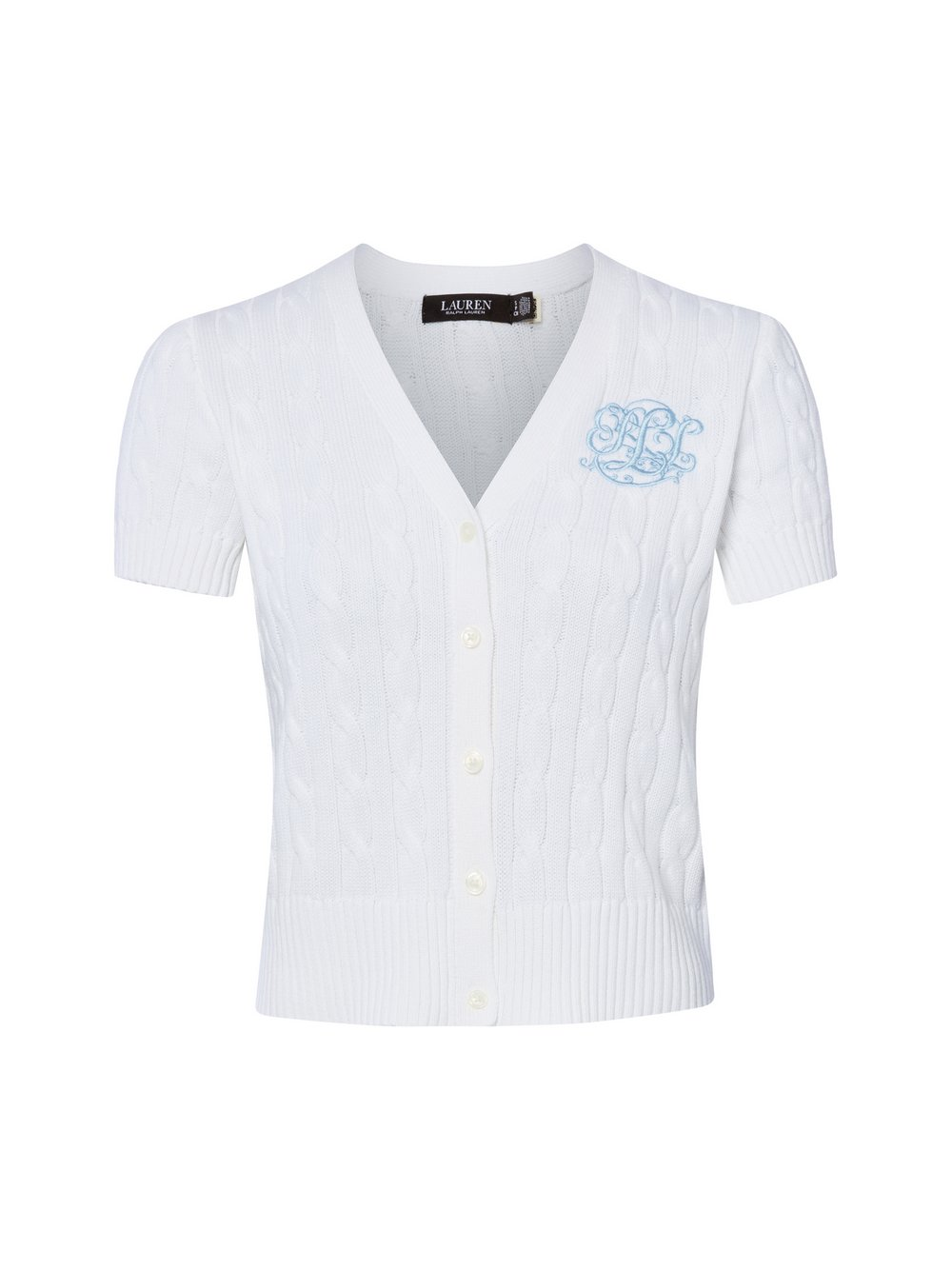 Lauren Ralph Lauren Kardigan damski Kobiety Bawełna biały, XS