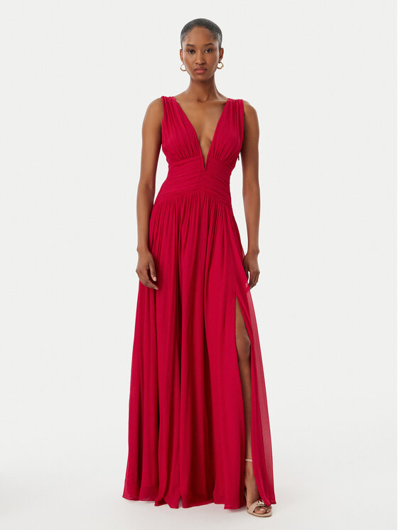Marciano Guess Sukienka wieczorowa G6GK14 W2374 Czerwony Regular Fit
