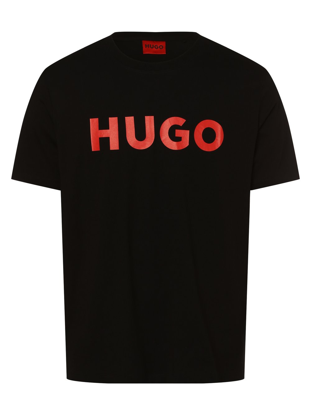 HUGO T-shirt męski Mężczyźni Dżersej czarny, M