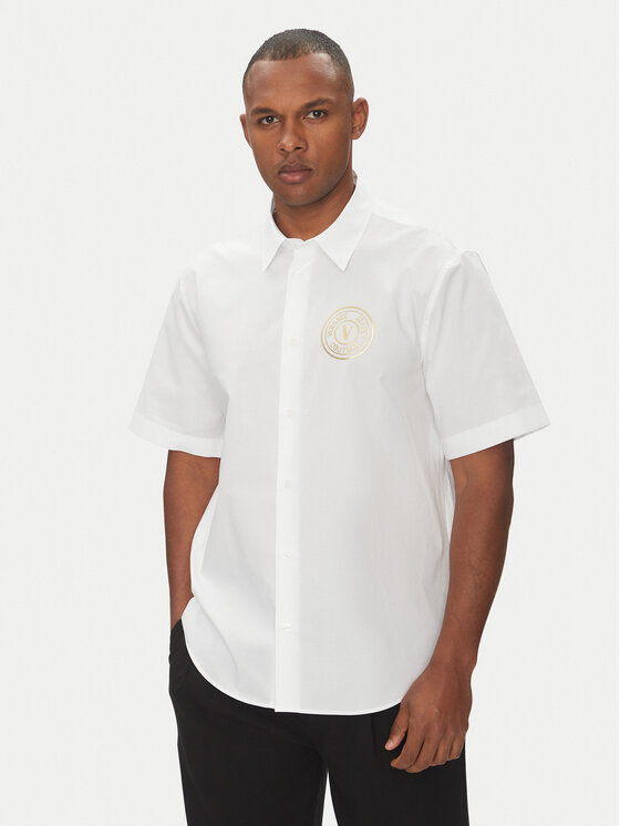 Versace Jeans Couture Koszula 78GALY11 Biały Regular Fit