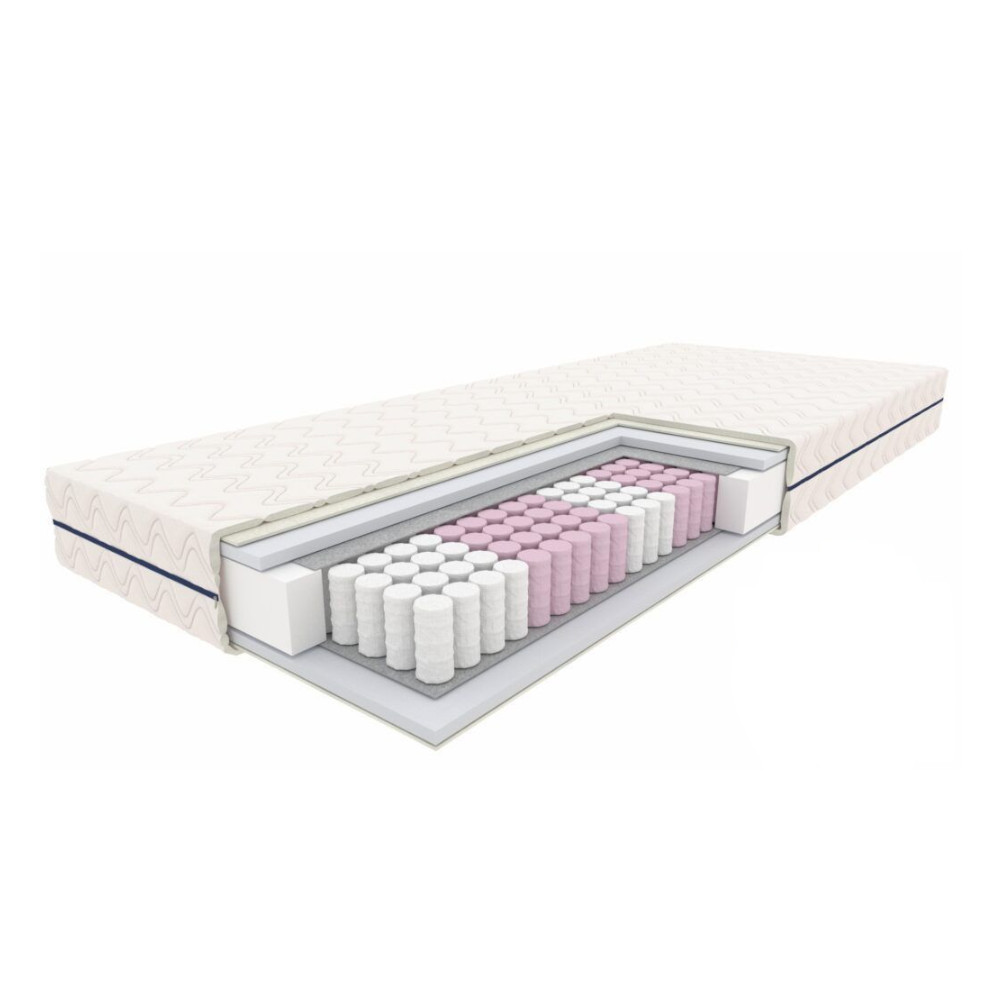 Materac Syriusz Optimum 80x200 cm sprężyny kieszeniowe, H3/H4 średnio twardy/twardy