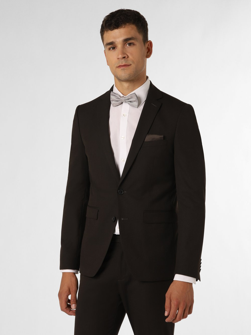 Finshley & Harding Męska marynarka od garnituru modułowego Mężczyźni Slim Fit brązowy, 50