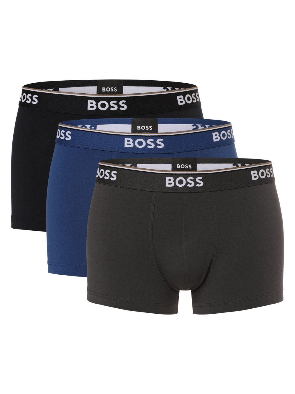 BOSS Obcisłe bokserki pakowane po 3 szt. Mężczyźni Bawełna niebieski|szary|wielokolorowy, XL