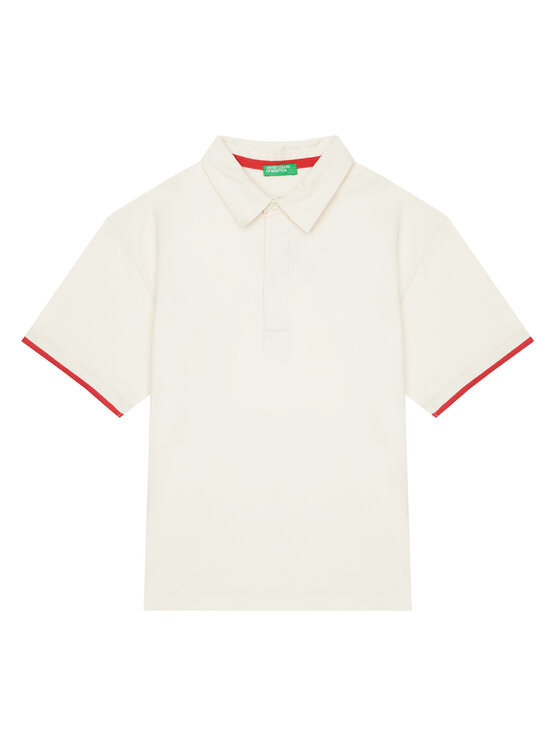 United Colors Of Benetton Polo 3MI5C301U Beżowy Relaxed Fit