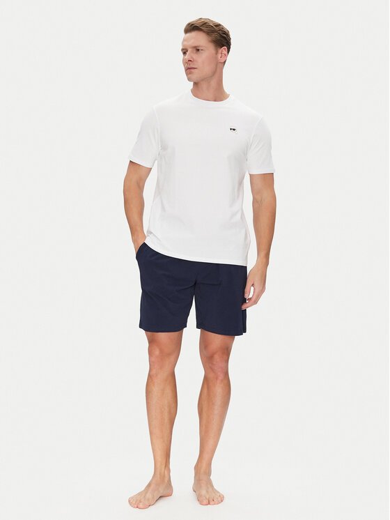 KARL LAGERFELD Piżama A2M45007 Granatowy Regular Fit