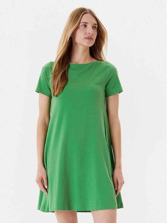 United Colors Of Benetton Sukienka codzienna 3Z1RDV01E Zielony Regular Fit
