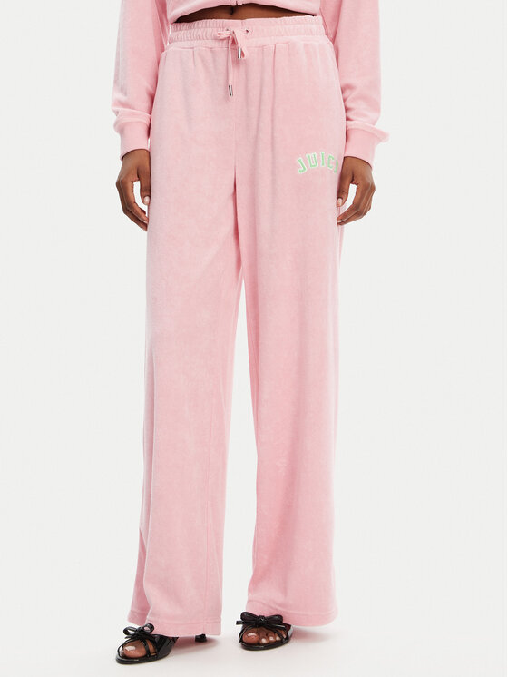 Juicy Couture Spodnie dresowe Regan JCWBJ125335 Różowy Wide Leg