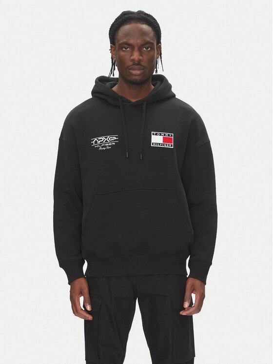 Tommy Hilfiger Bluza F1 Movie MW0MW41386 Czarny Regular Fit