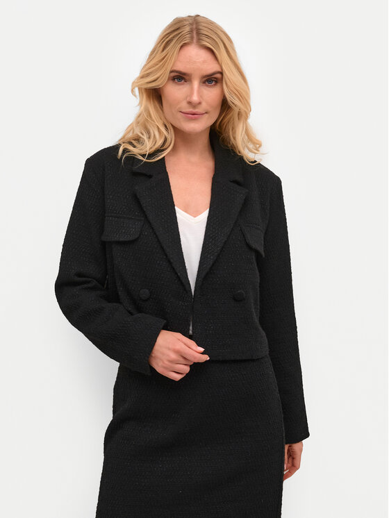 Kaffe Marynarka Nina 10508455 Czarny Regular Fit