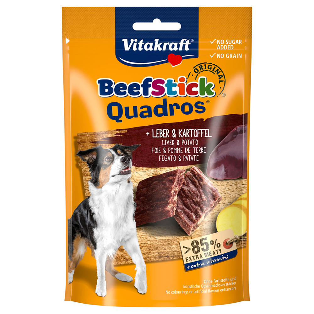 Vitakraft Beef Stick Quadros 70 g - Wątróbka i ziemniak miniaturka