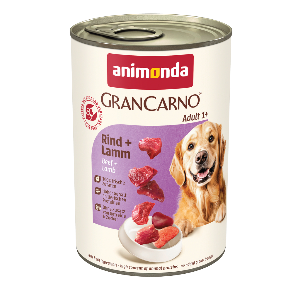 Pakiet animonda GranCarno Original, 12 x 400 g - Wołowina i jagnięcina