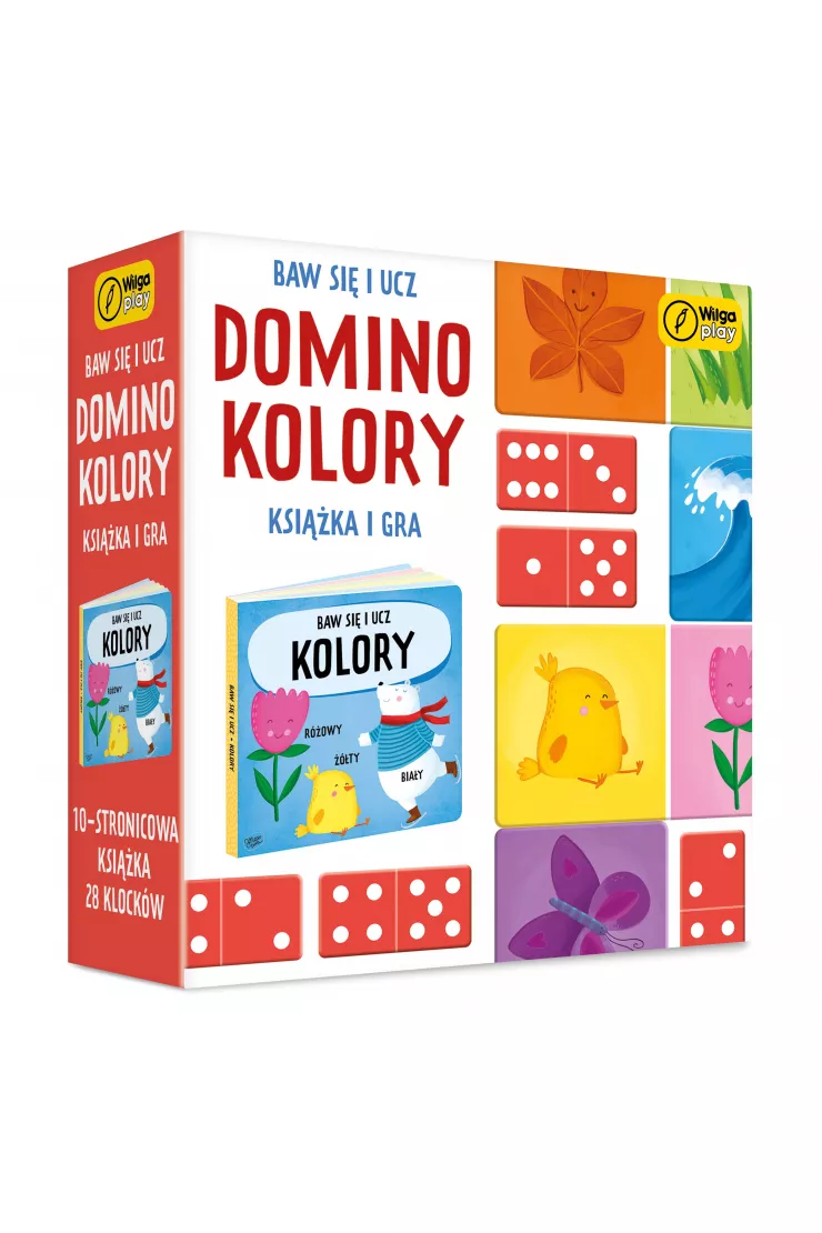 Baw się i ucz. Domino. Kolory. Gra i książka