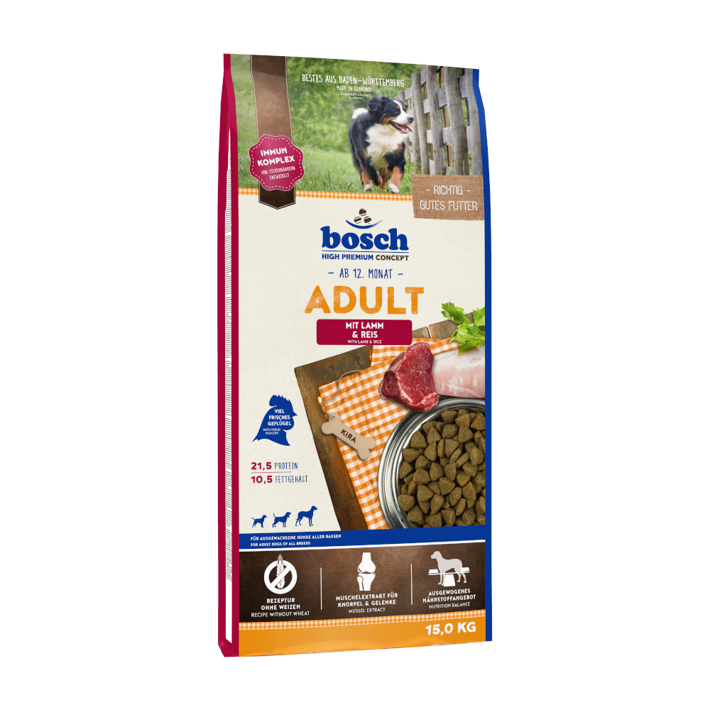 bosch Adult Lamb & Rice, jagnięcina i ryż - 15 kg