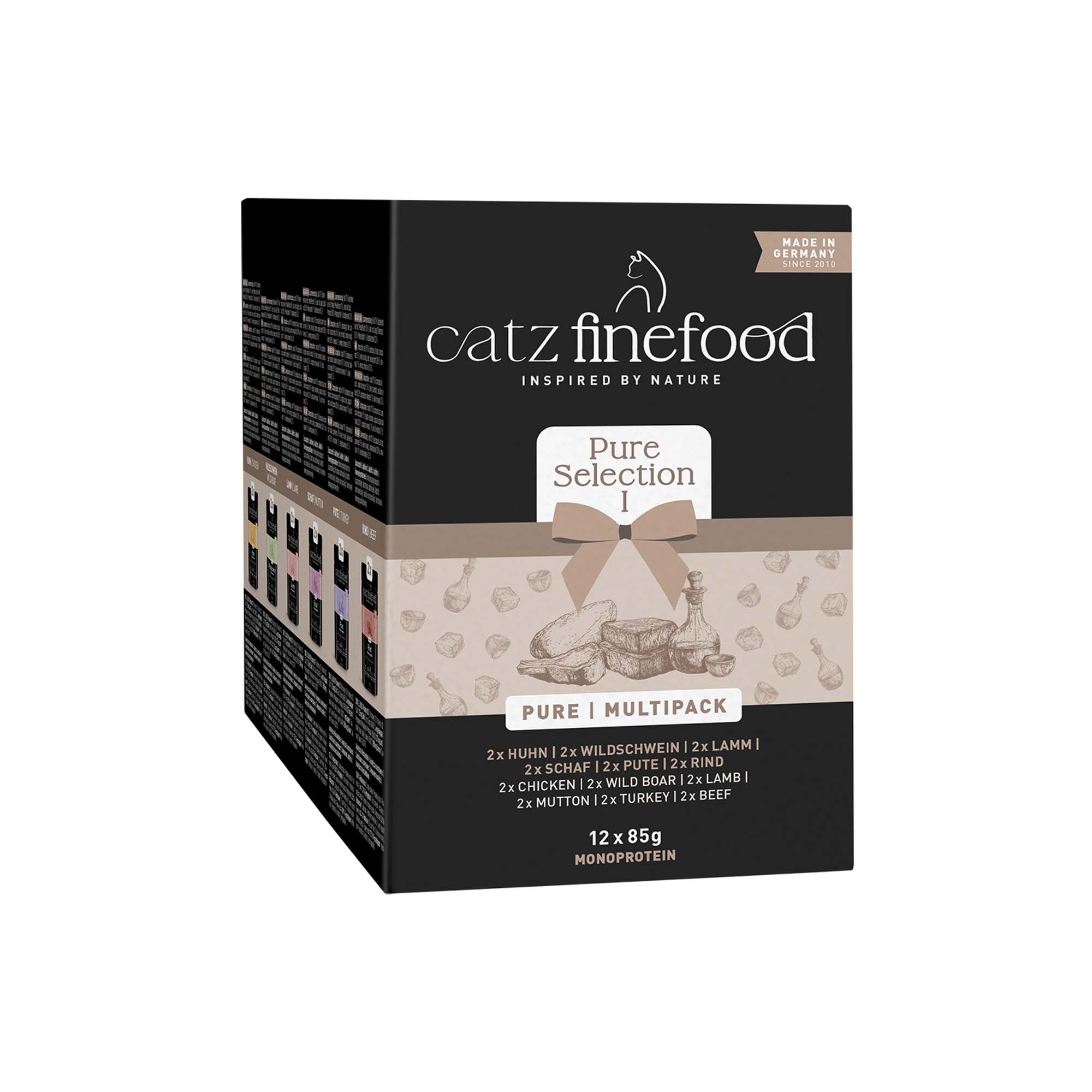 Mieszany pakiet próbny catz finefood Purrrr w saszetkach, 12 x 80/85g - Pakiet Collection I