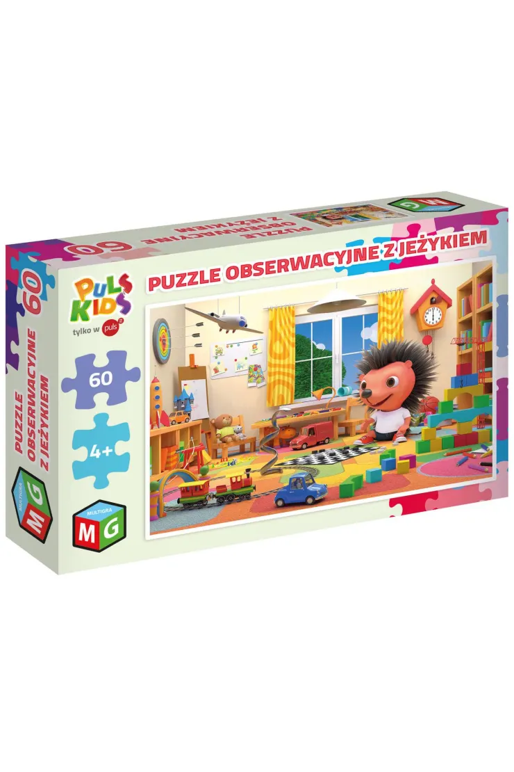 Puzzle obserwacyjne 60 el. Z jeżykiem