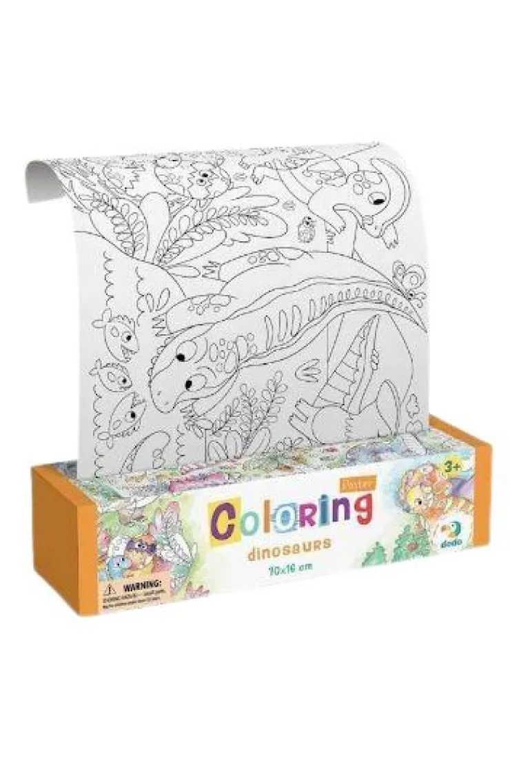 Kolorowanie po numerach Dinosaurs